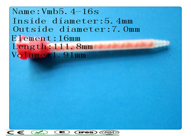 Mélangeur statique en plastique du mb 5.4-16s pour le tube de mélange, les époxydes et le tube mélangeur statique de polyureas