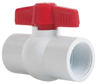 Robinet à tournant sphérique d'Upvc, valve en plastique, robinet à tournant sphérique en plastique, robinet à tournant sphérique de PVC