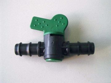 Corps noir et robinet à tournant sphérique en plastique de poignée verte pour la pièce d'Assemblée de pompe