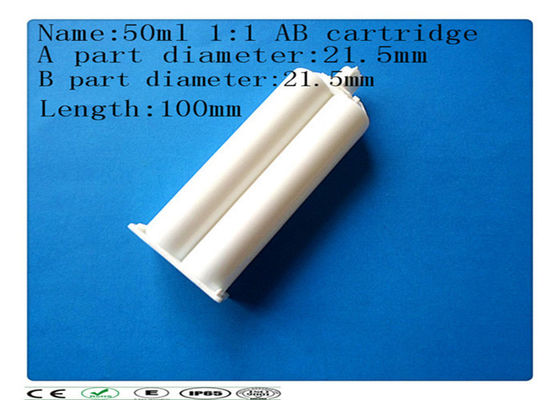 Cartouche de colle d'ab, double cartouche du 1:1 50ml, baril de seringue