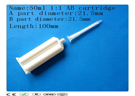 Cartouche de colle d'ab, double cartouche du 1:1 50ml, baril de seringue