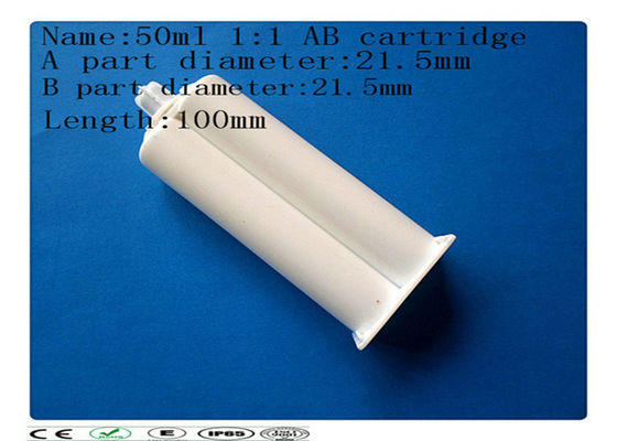 Cartouche de colle d'ab, double cartouche du 1:1 50ml, baril de seringue