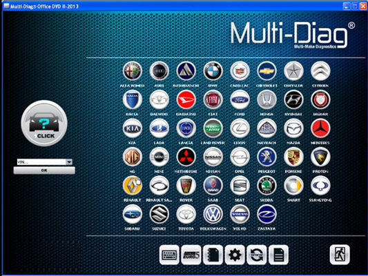 Scanner universel de diagnostic de voiture d'automobile Multi-Diag d'Access J2534