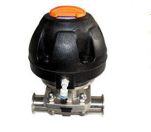 Valves pneumatiques d'acier inoxydable de soupape à diaphragme avec Atuator en plastique DN25 - DN50