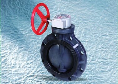 Type thermoplastique d'ASAHI de vanne papillon, 1" à 24", type de gaufrette, 1.0Mpa, UPVC, CPVC, PVDF, pp, PPH fabriqué