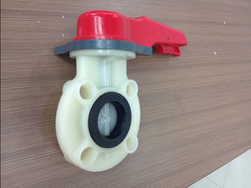 L'acide résistent à la vanne papillon en plastique 1" ~24" UPVC CPVC PVDF pp PPH fabriqué