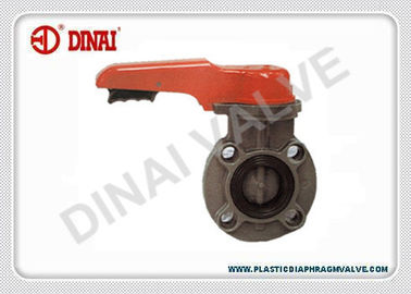 Vanne papillon en plastique anticorrosive pour le système sifflant de traitement de l'eau, 1" à 24", type de gaufrette, 1.0Mpa, UPVC, CPVC, PVDF, P