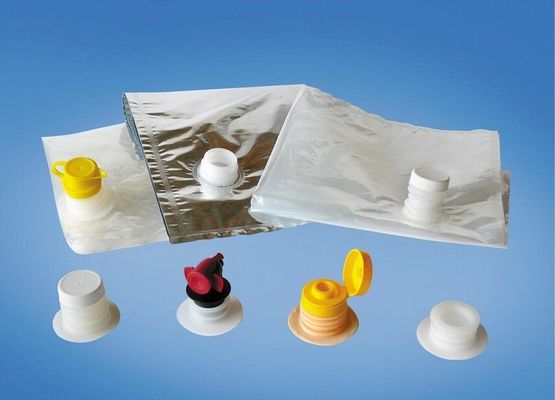 Le sachet en plastique transparent de PE en emballage de boîte/bec liquide met en sac