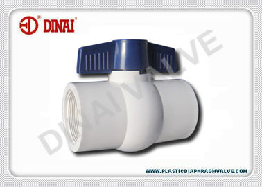 Robinet à tournant sphérique en plastique de PVC pour l'eau 1/2 » à 4", DIN/norme ANSI/JIS/BS
