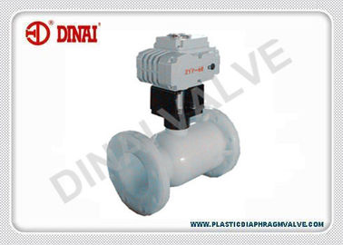 Robinet à tournant sphérique en plastique électrique DC24V AC220V, type de réglementation avec le commutateur de limite