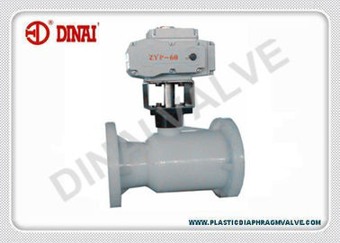 Robinet à tournant sphérique en plastique électrique DC24V AC220V, type de réglementation avec le commutateur de limite