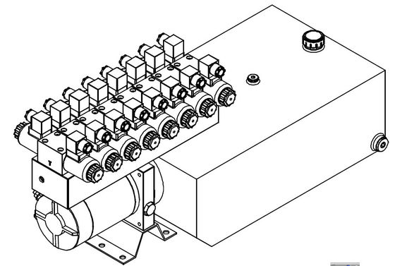 Adapté aux besoins du client 8 unités d'énergie hydraulique de stations